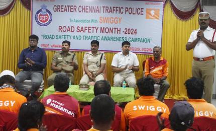 Initiative to Honor Road Safety Champions in Raipur District